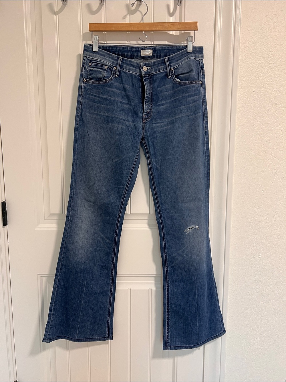 Mother Women’s Blue Flared Jeans